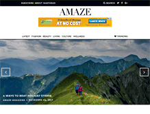 Tablet Screenshot of amaze-magazine.com